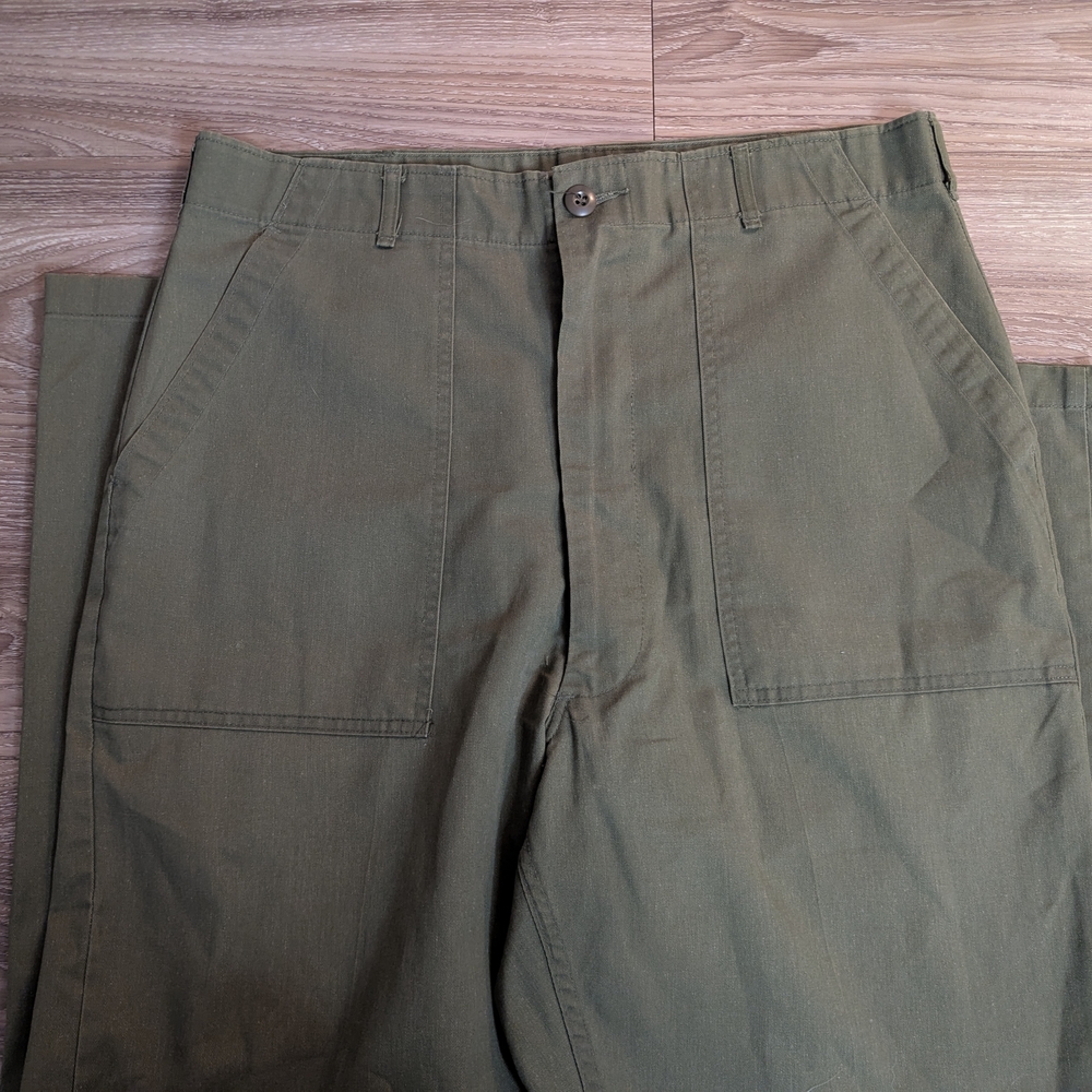 Vintage Military OG 107 Fatigue Pants Olive Green 36 - Picture 3 of 6